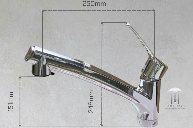 Vòi rửa nóng lạnh có rút dây KM5021T - Hình ảnh 10