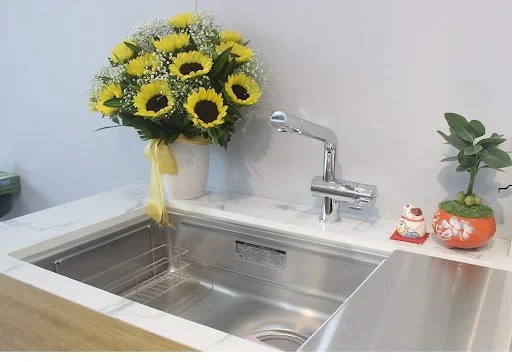 Thiết kế chậu 1 hố tiện lợi khi sử dụng