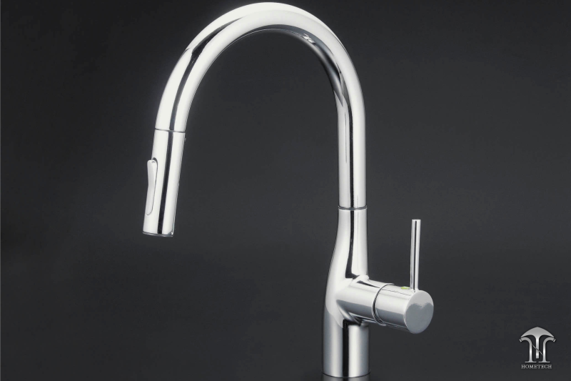 Vòi rửa chén nóng lạnh cao cấp có rút dây KM6061EC - Hometech