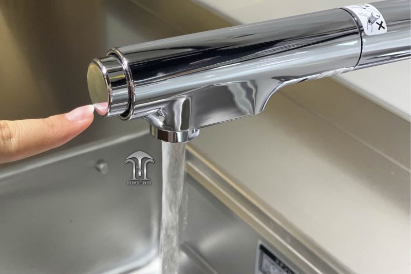 Vòi rửa bát nóng lạnh có rút dây cao cấp KM6101EC - Hình ảnh 5
