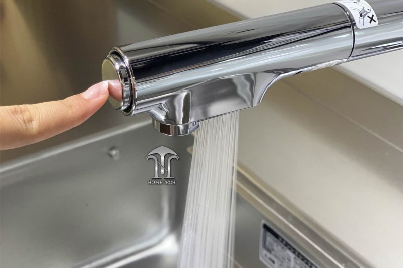 Vòi rửa bát nóng lạnh có rút dây cao cấp KM6101EC - Hình ảnh 6