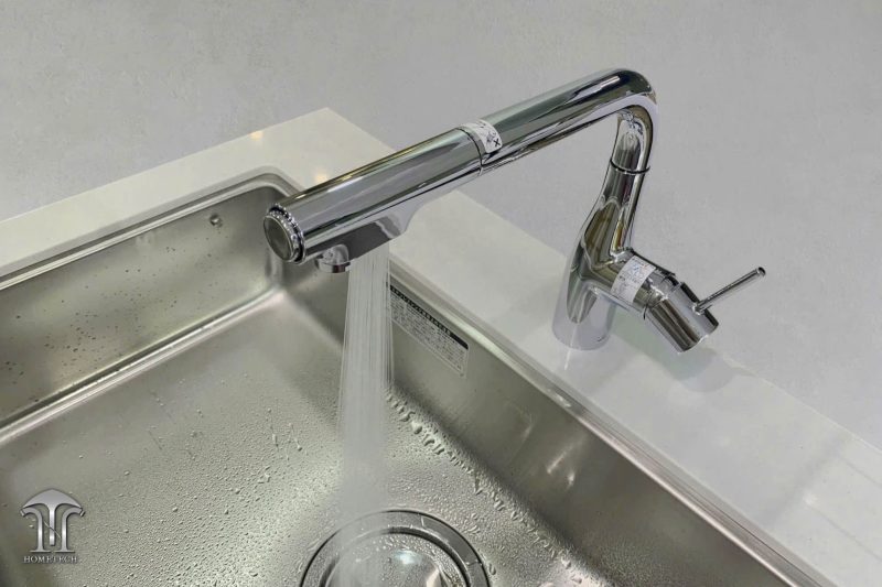 Vòi rửa bát nóng lạnh có rút dây cao cấp KM6101EC - Hình ảnh 3