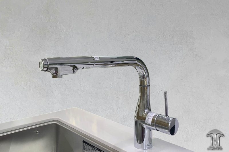 Vòi rửa bát nóng lạnh có rút dây cao cấp KM6101EC - Hình ảnh 2