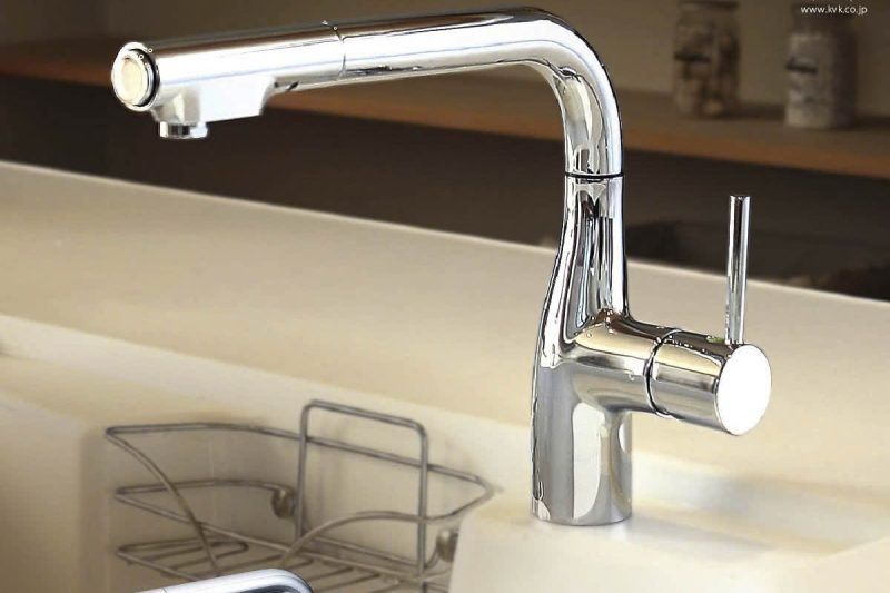 Vòi rửa bát nóng lạnh có rút dây cao cấp KM6101EC - Hình ảnh 11